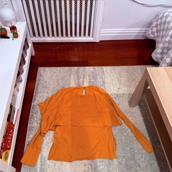 Chic Mustard Yellow Blouse from Zara - Picture 7 of 8